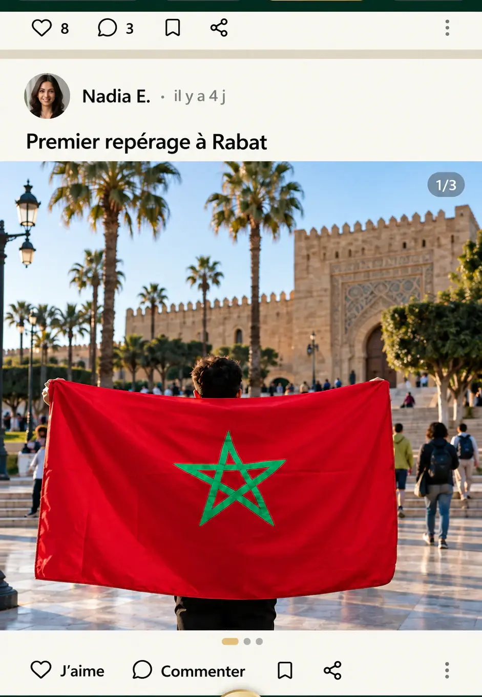 Une publication d’un membre dans le Fil 212