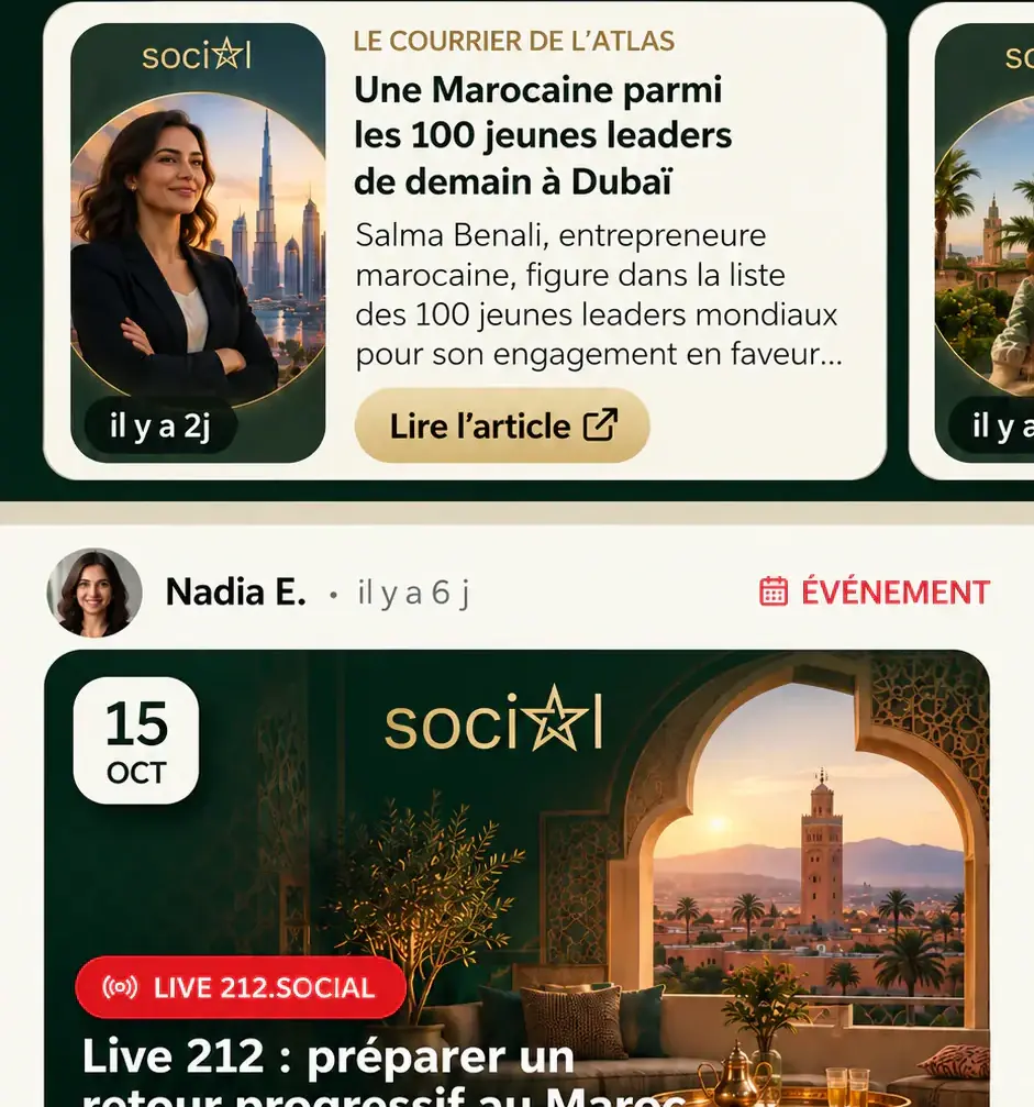 Le Fil 212 avec l’actualité de la diaspora et un événement Live